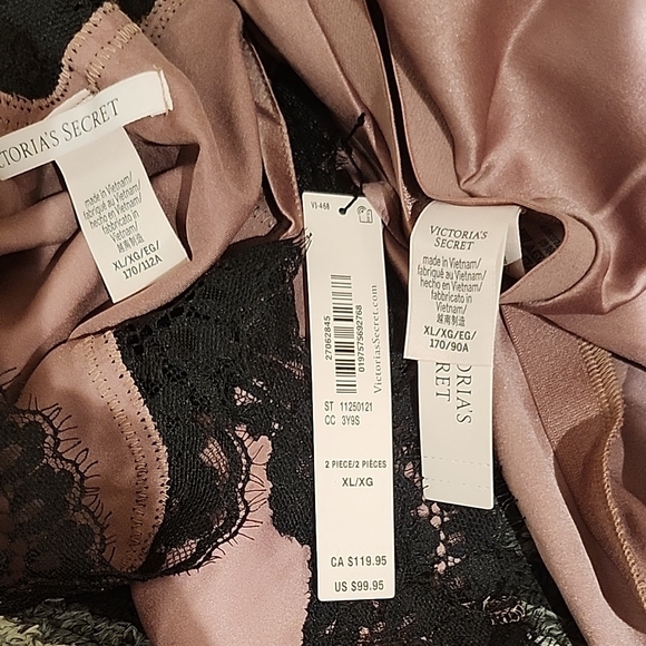 Elegant Mauve Strapless Dress with Black Lace - Picture 2 of 5